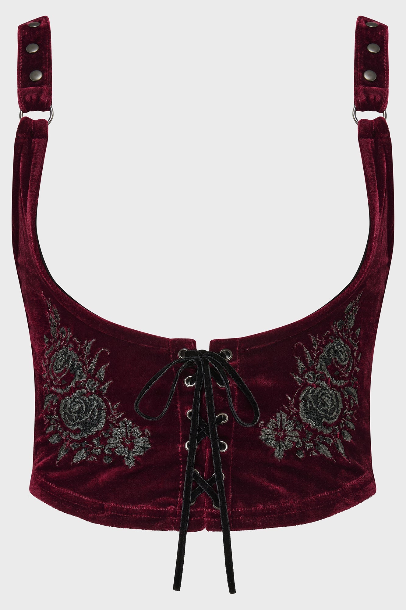 A Devil's Rose Underbust Corset Top Killstar