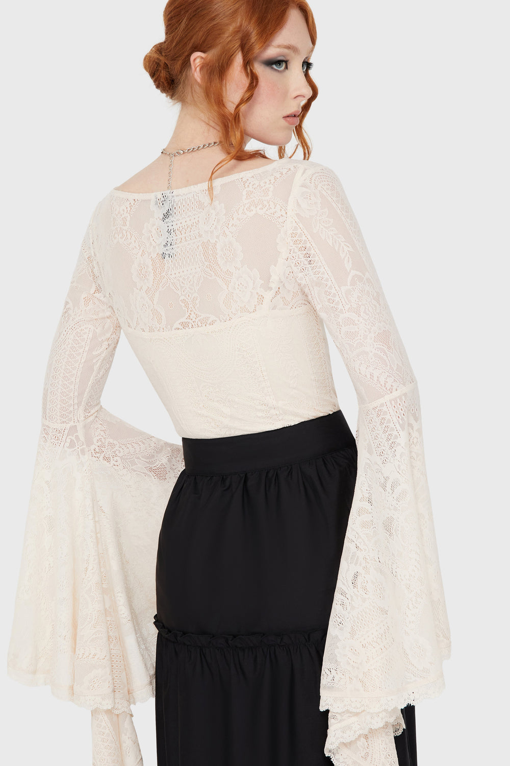 Fatal Attraction Bodysuit [IVORY] Killstar