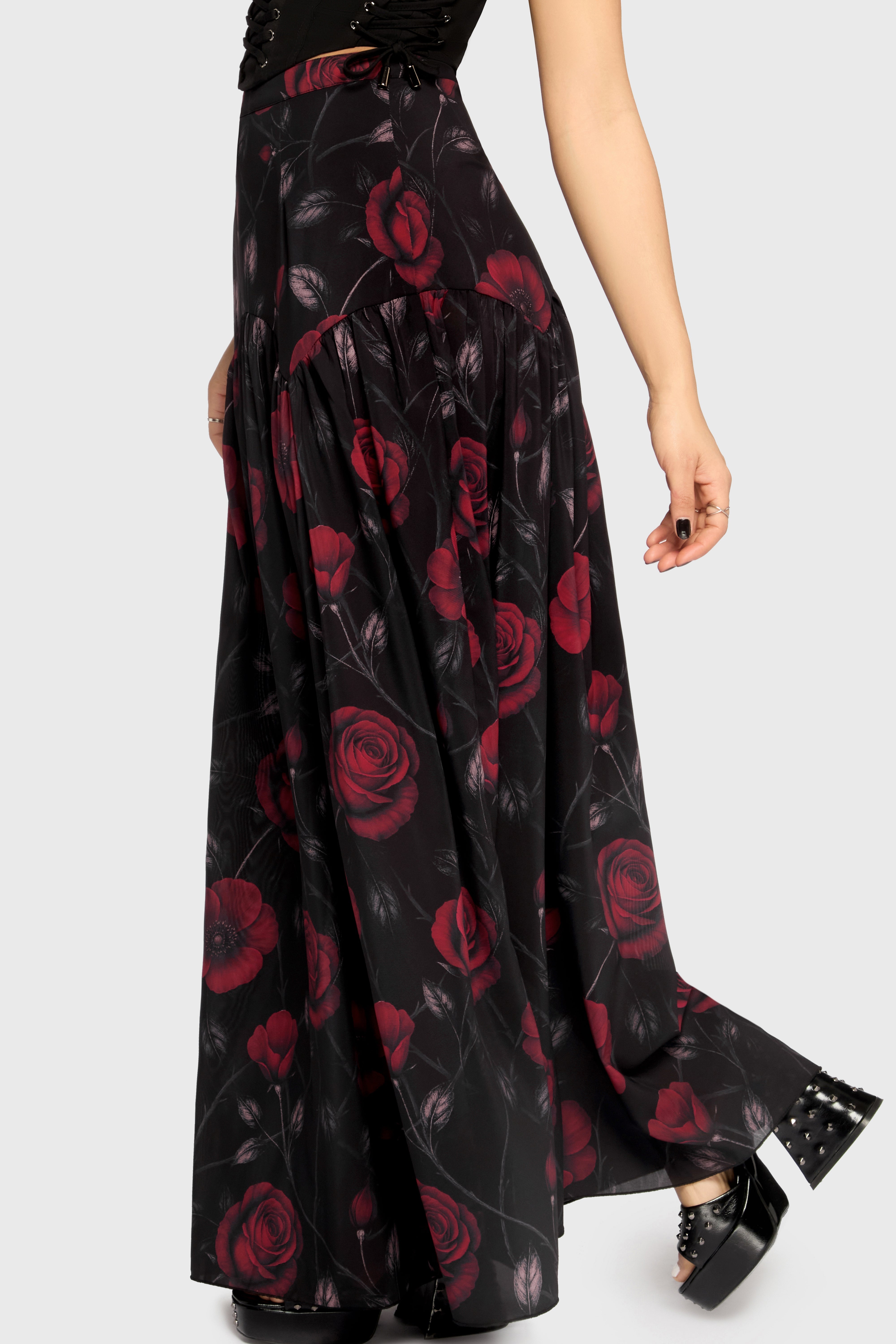 Fawnelle Dropped Waist Skirt Killstar