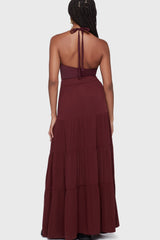 Thursday's Woe Maxi Skirt [Burgundy] Killstar