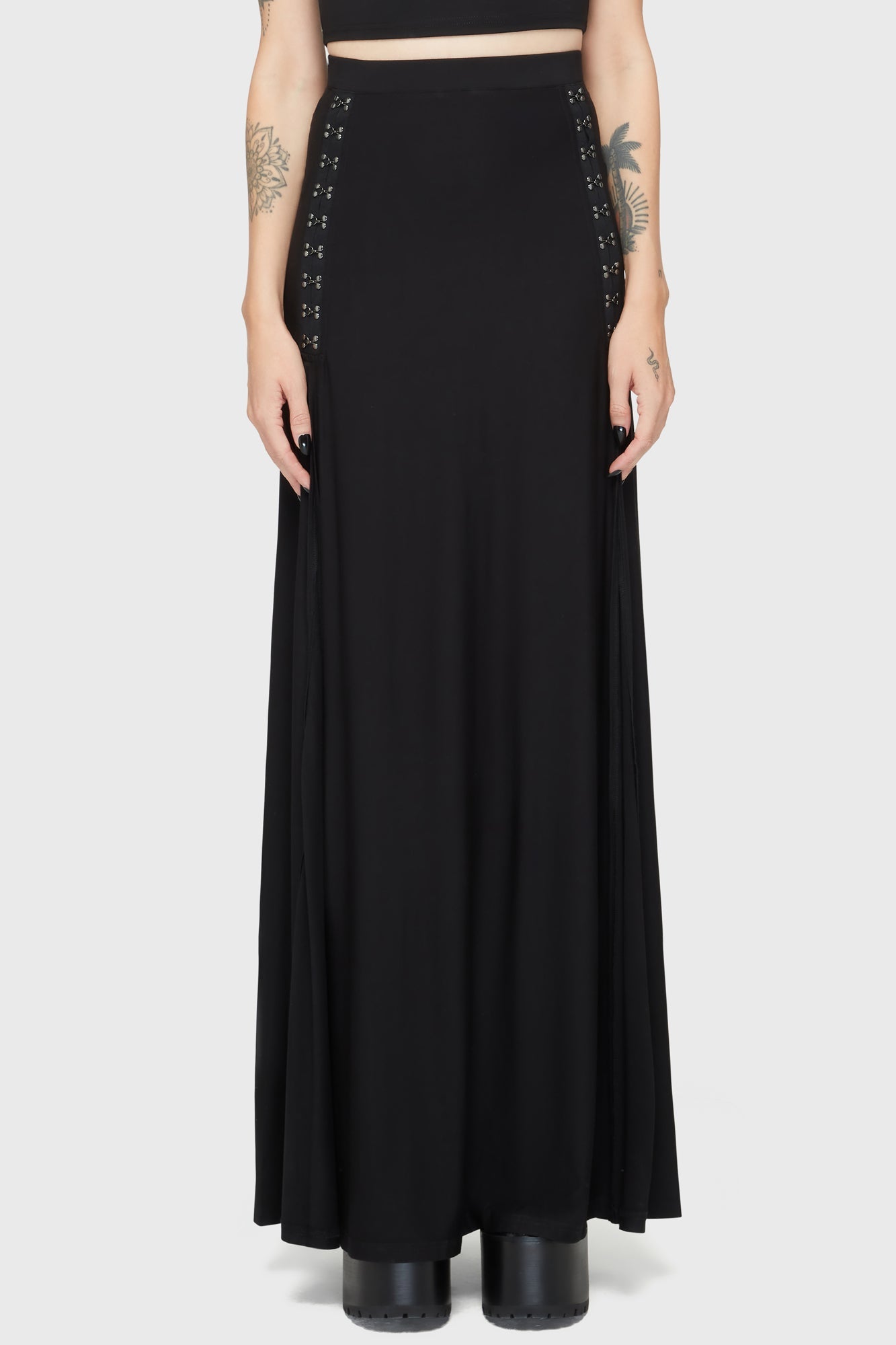Snarl Maxi Skirt Killstar