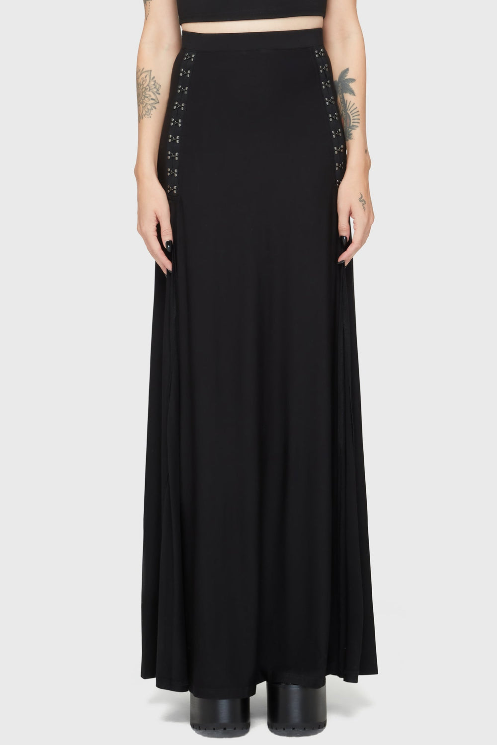 Snarl Maxi Skirt Killstar