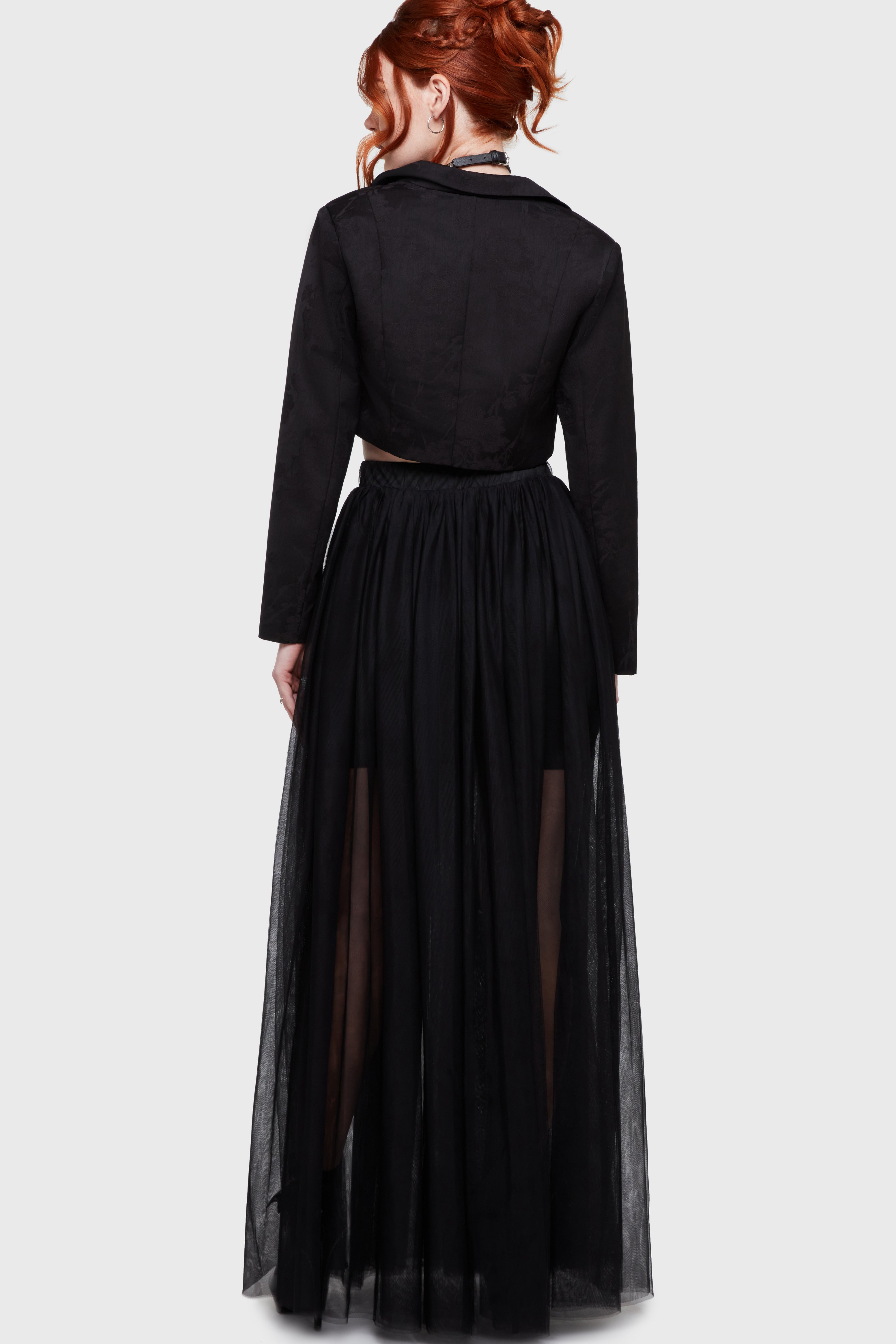 Shade Empress Maxi Skirt [Black] Killstar