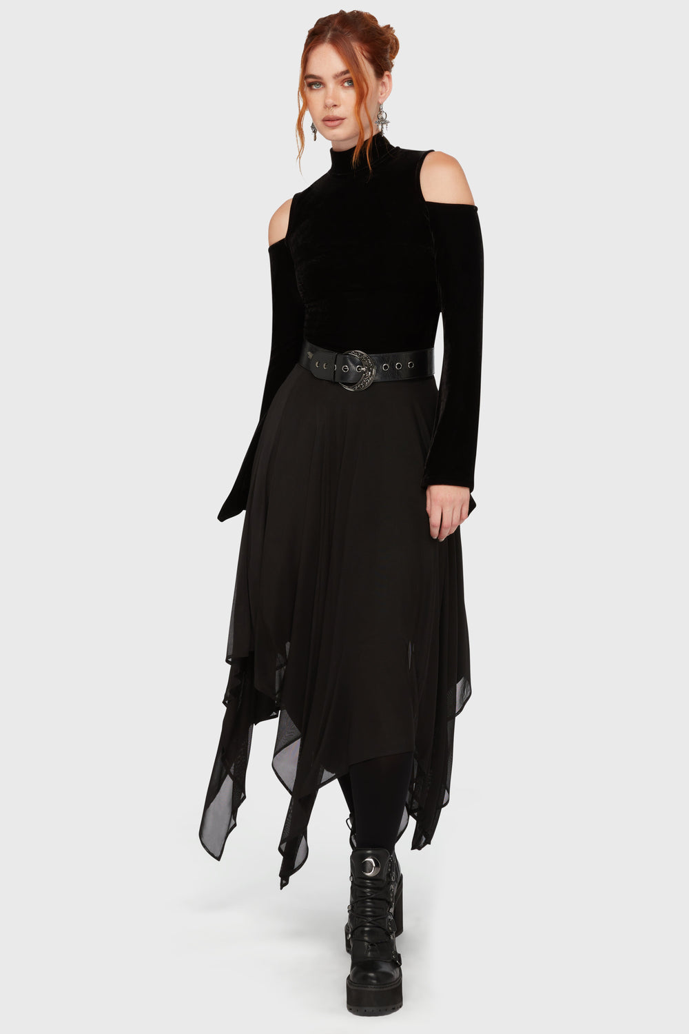 Nix Maxi Skirt Killstar