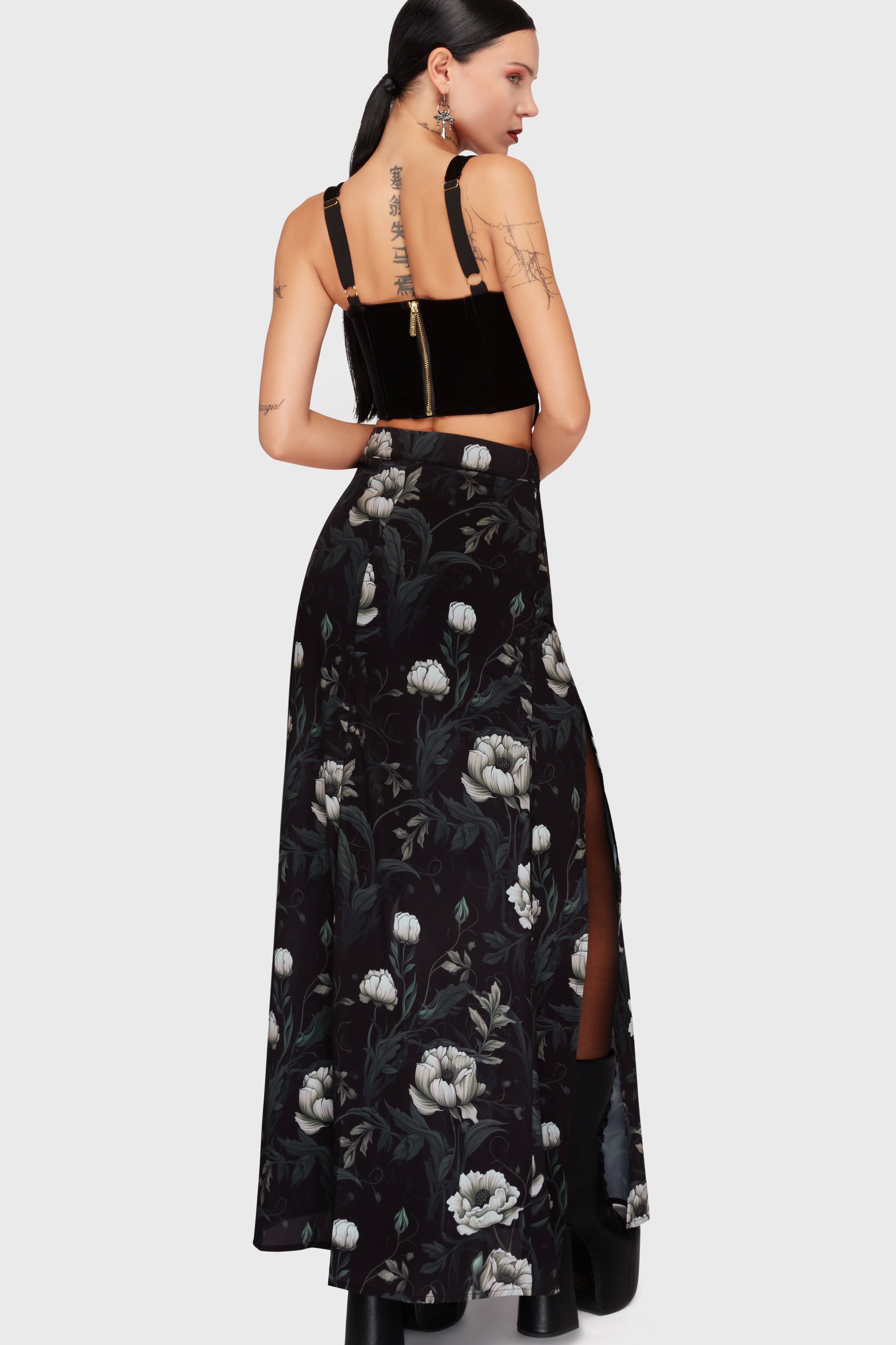 Ivory's Chorus Maxi Skirt Killstar