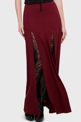 Crimson Bite Maxi Skirt Killstar