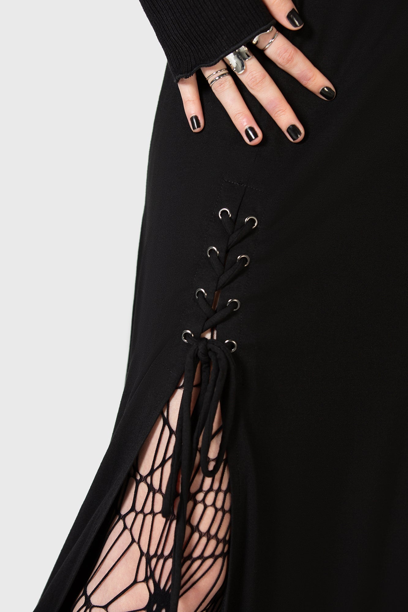 Secretly Weep Maxi Skirt Killstar