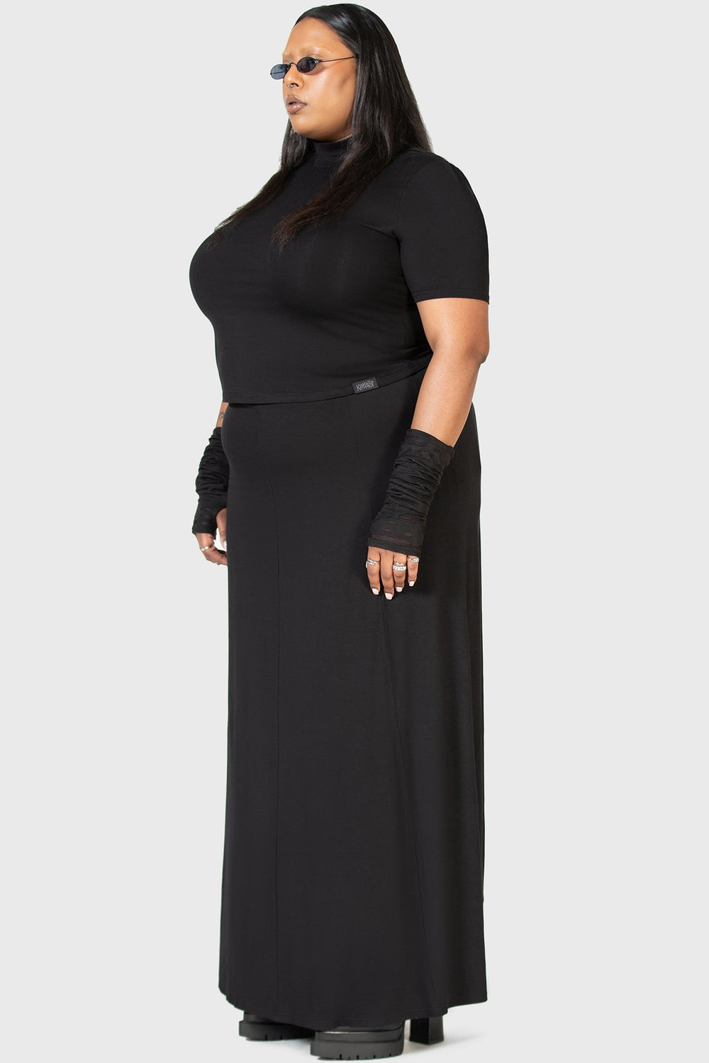 Secretly Weep Maxi Skirt Killstar