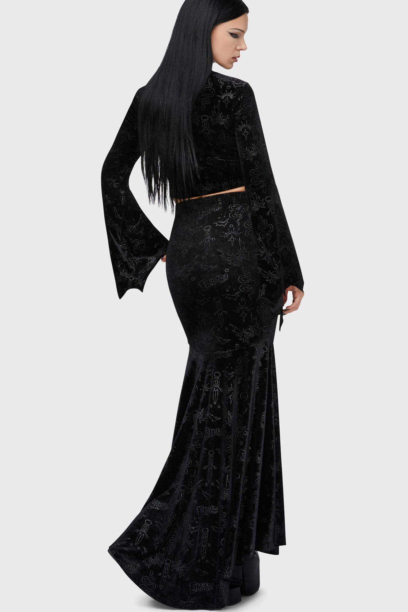 Yours Cruelly Maxi Skirt Killstar