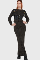 Thorned Woods Maxi Skirt Killstar