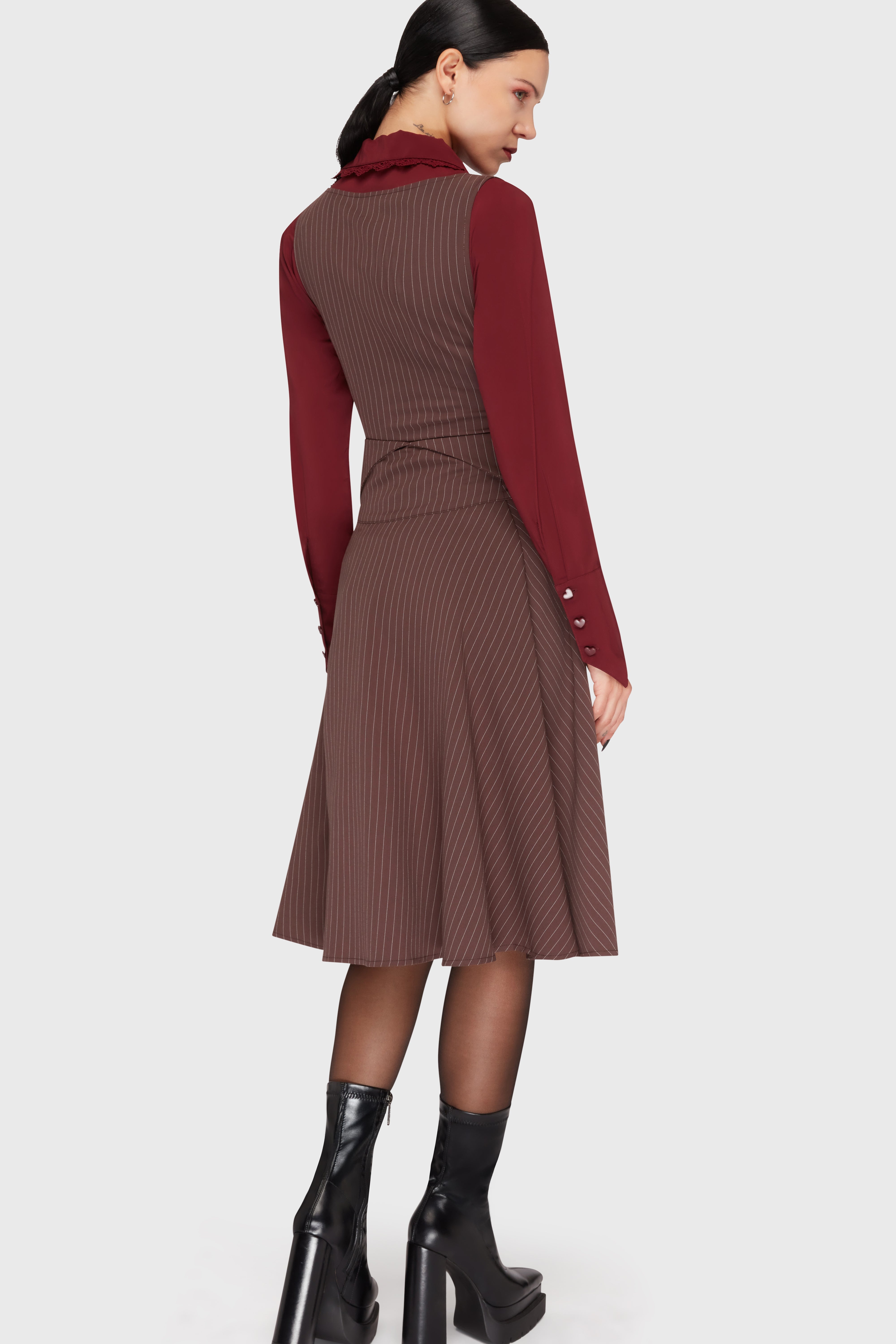 Midnight Gaze Midi Skirt Killstar