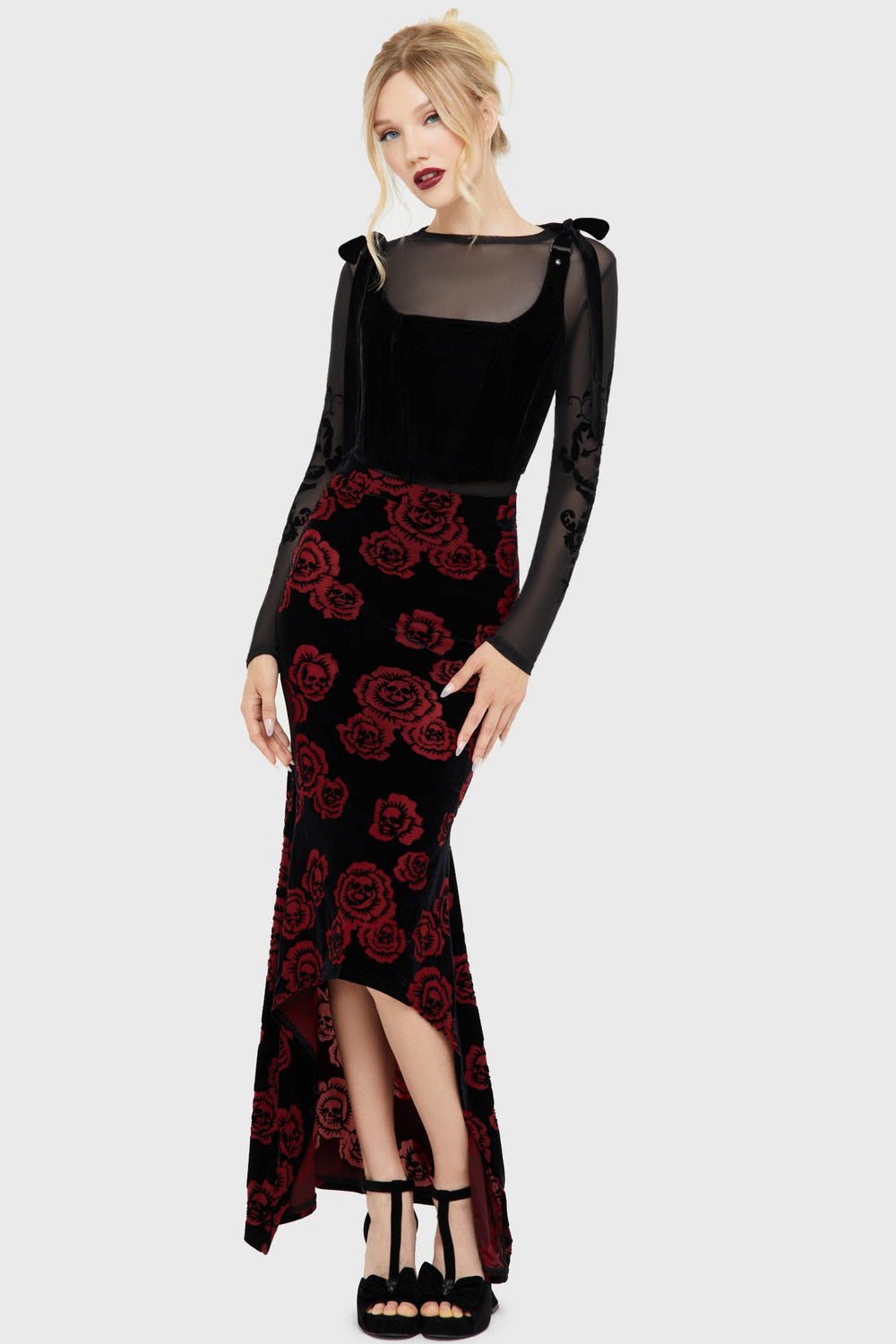 Pandora's Rose Maxi Skirt Killstar