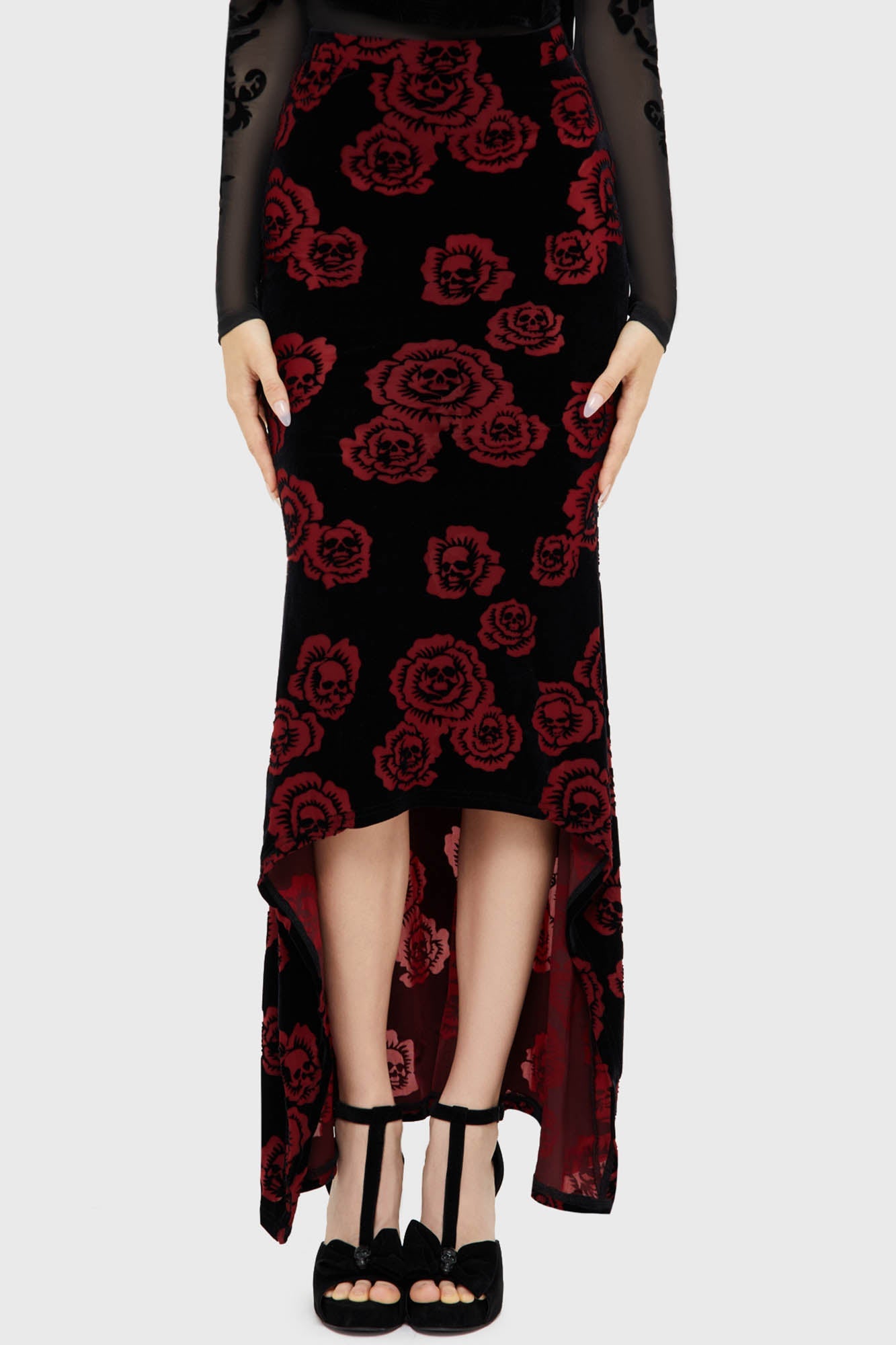 Pandora's Rose Maxi Skirt Killstar