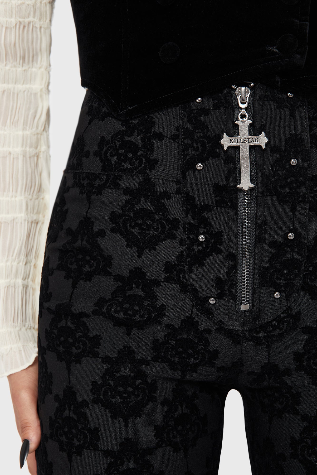 Melisande Skinny Fit Trousers Killstar