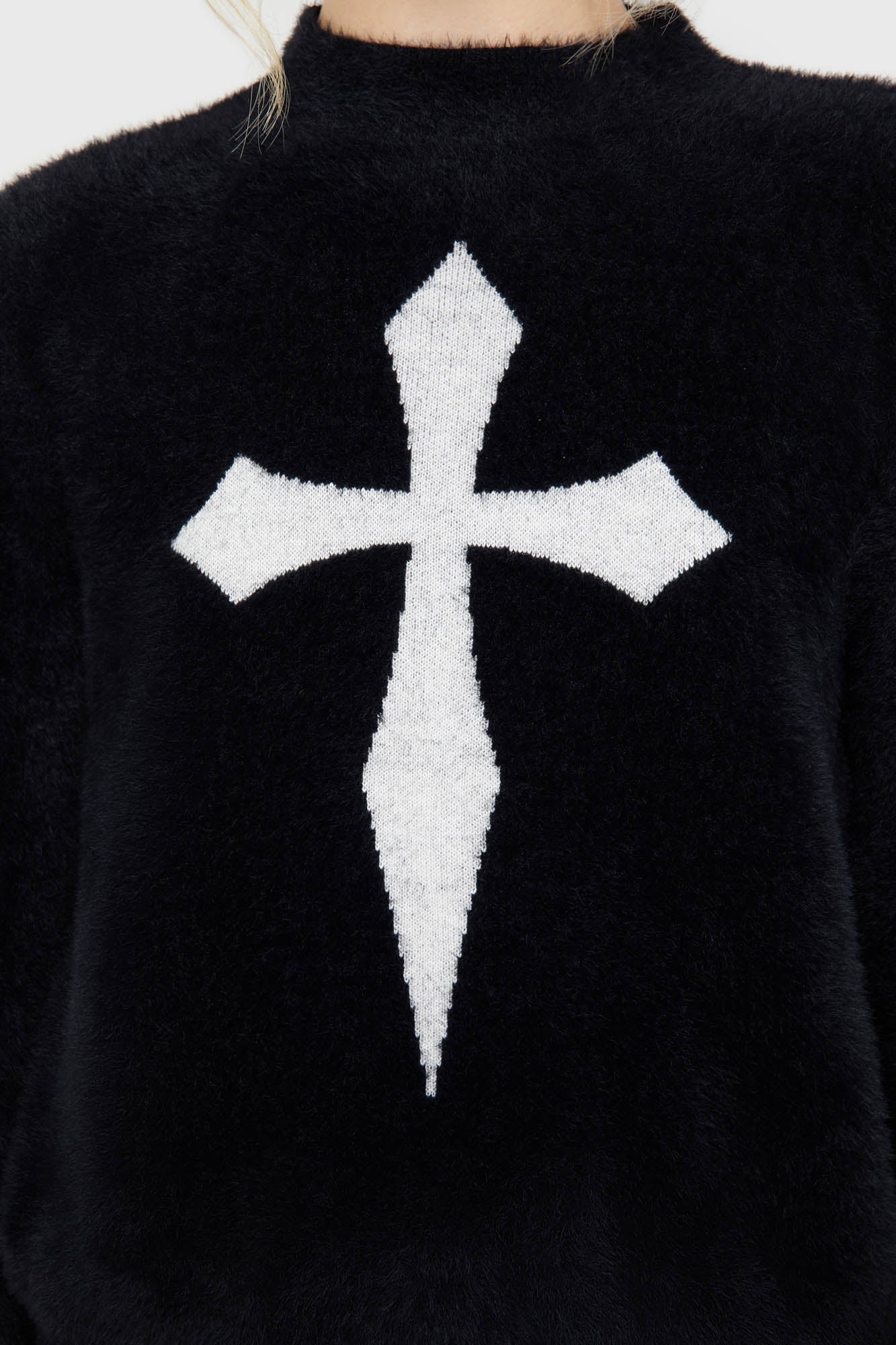 Dead Romantic Sweater [BLACK/WHITE] Killstar