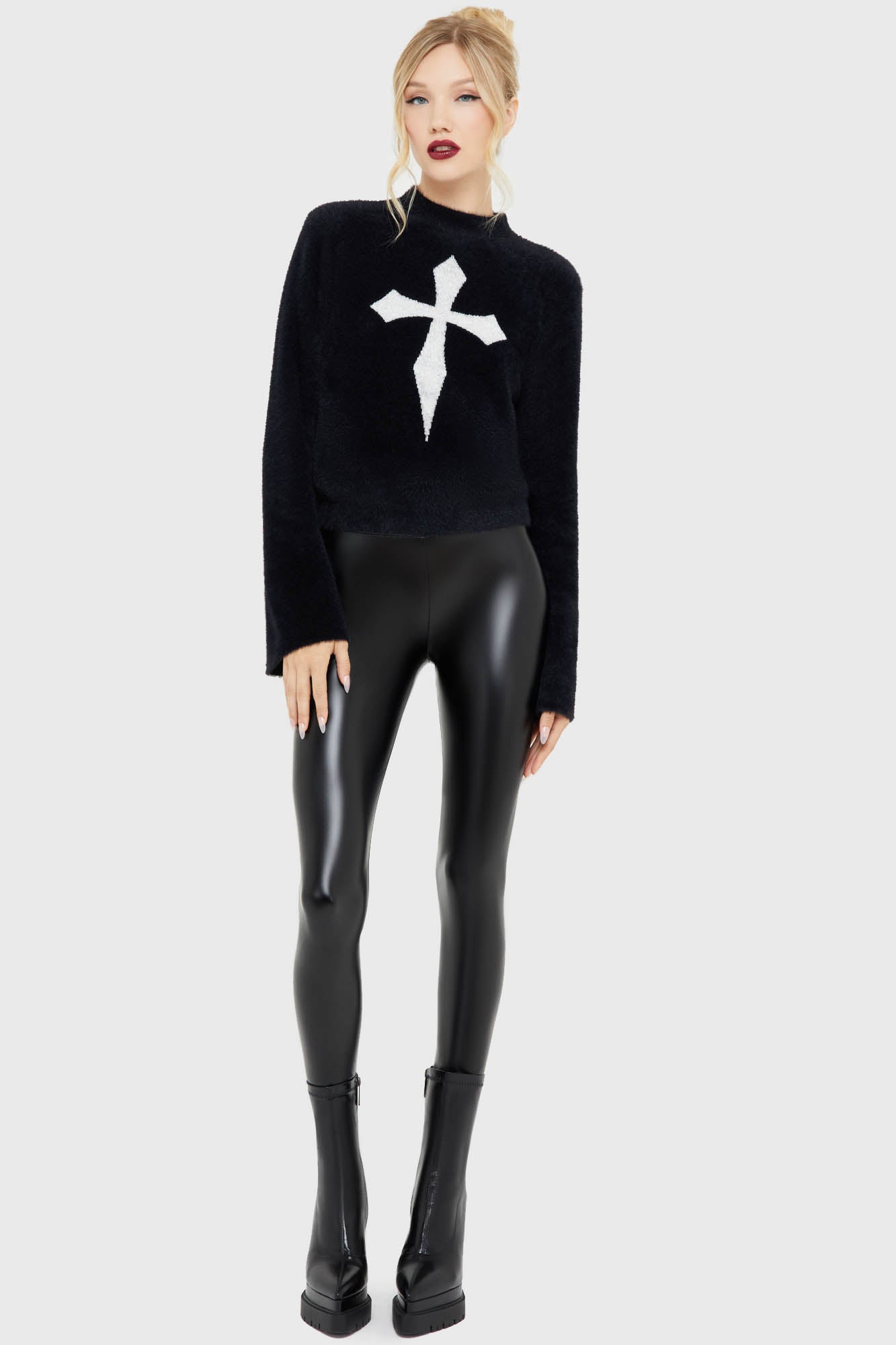 Dead Romantic Sweater [BLACK/WHITE] Killstar