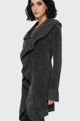 Lunar Owl Cardigan [Grey] Killstar