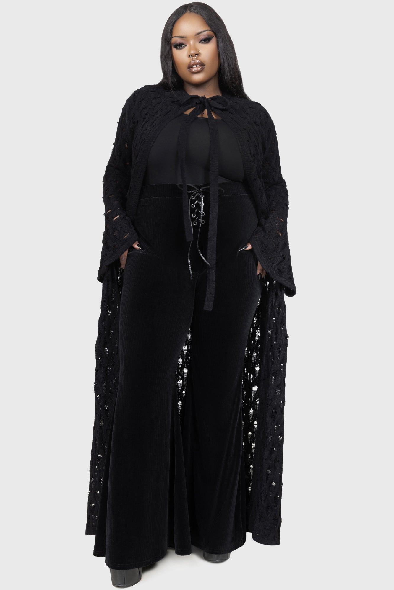 Nymeria Cardigan [BLACK] Killstar