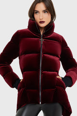 Deadliest Nightvelvet Puffer Coat [RED] Killstar