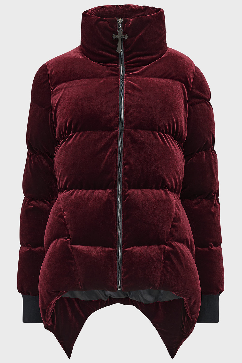 Deadliest Nightvelvet Puffer Coat [RED] Killstar