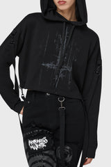 Final Dictvm Crop Hoodie Killstar