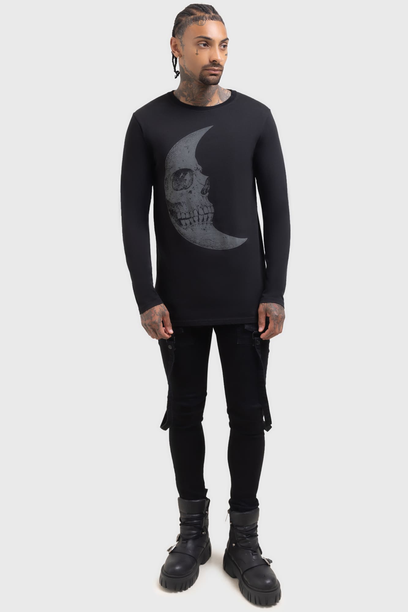 Lunar Crescent Long Sleeve Top Killstar