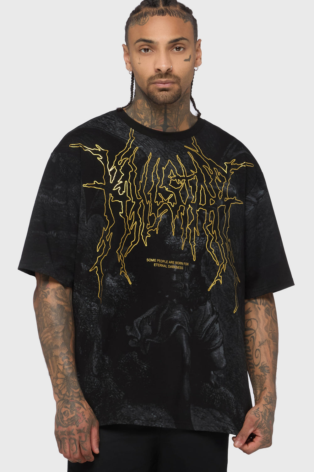 Noir Relic Oversized T Shirt Killstar
