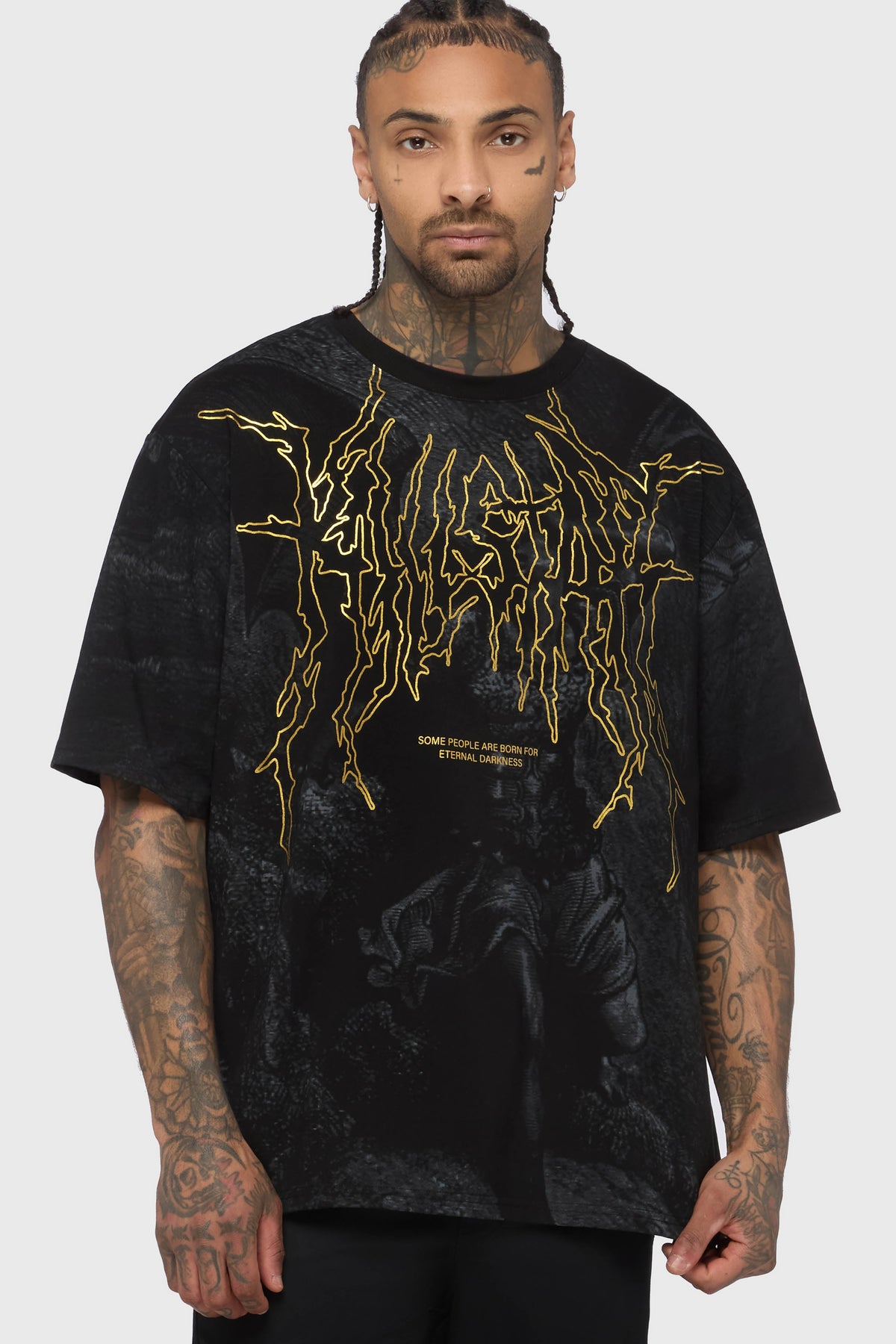 Noir Relic Oversized T Shirt Killstar