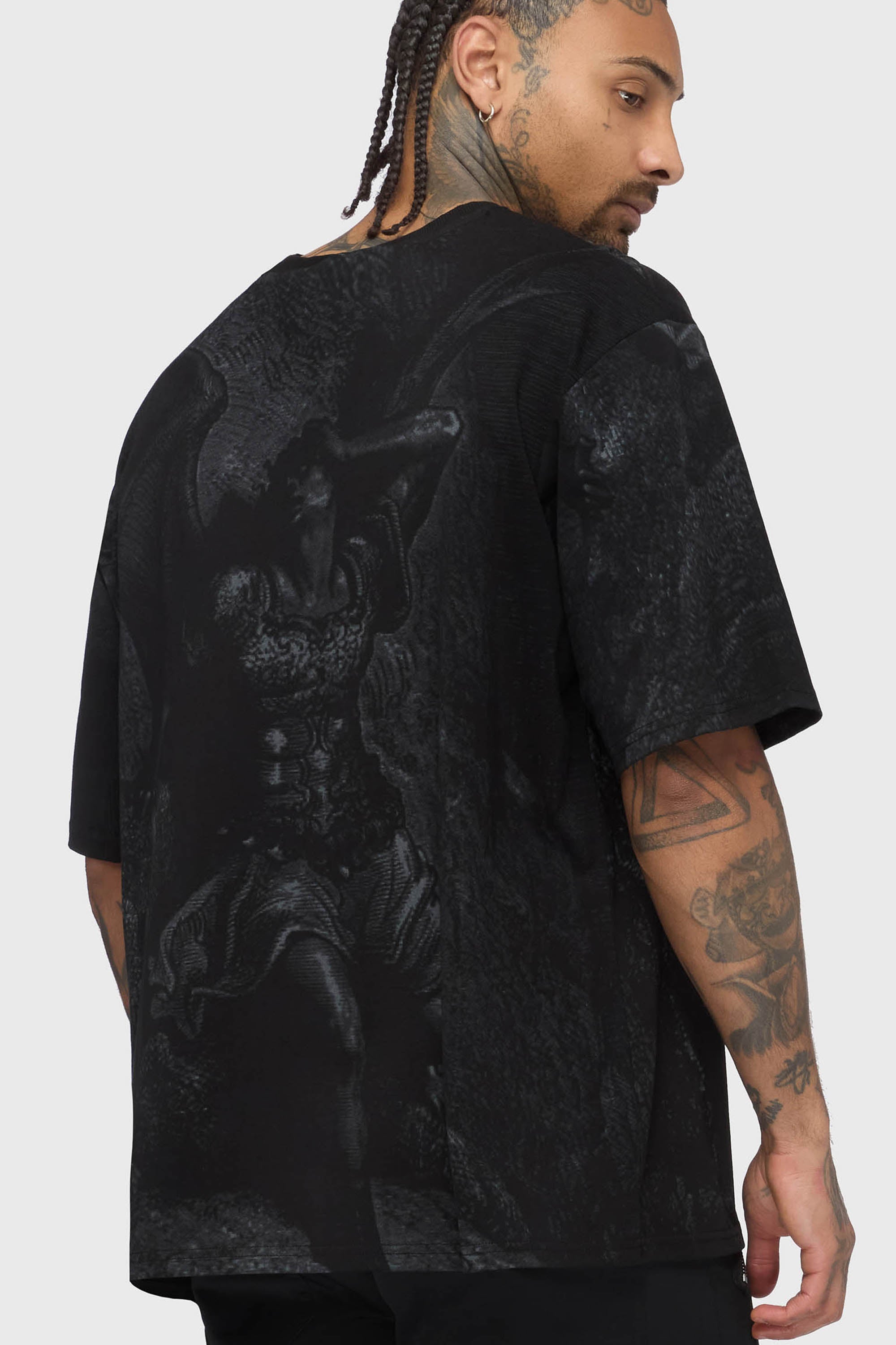 Noir Relic Oversized T Shirt Killstar