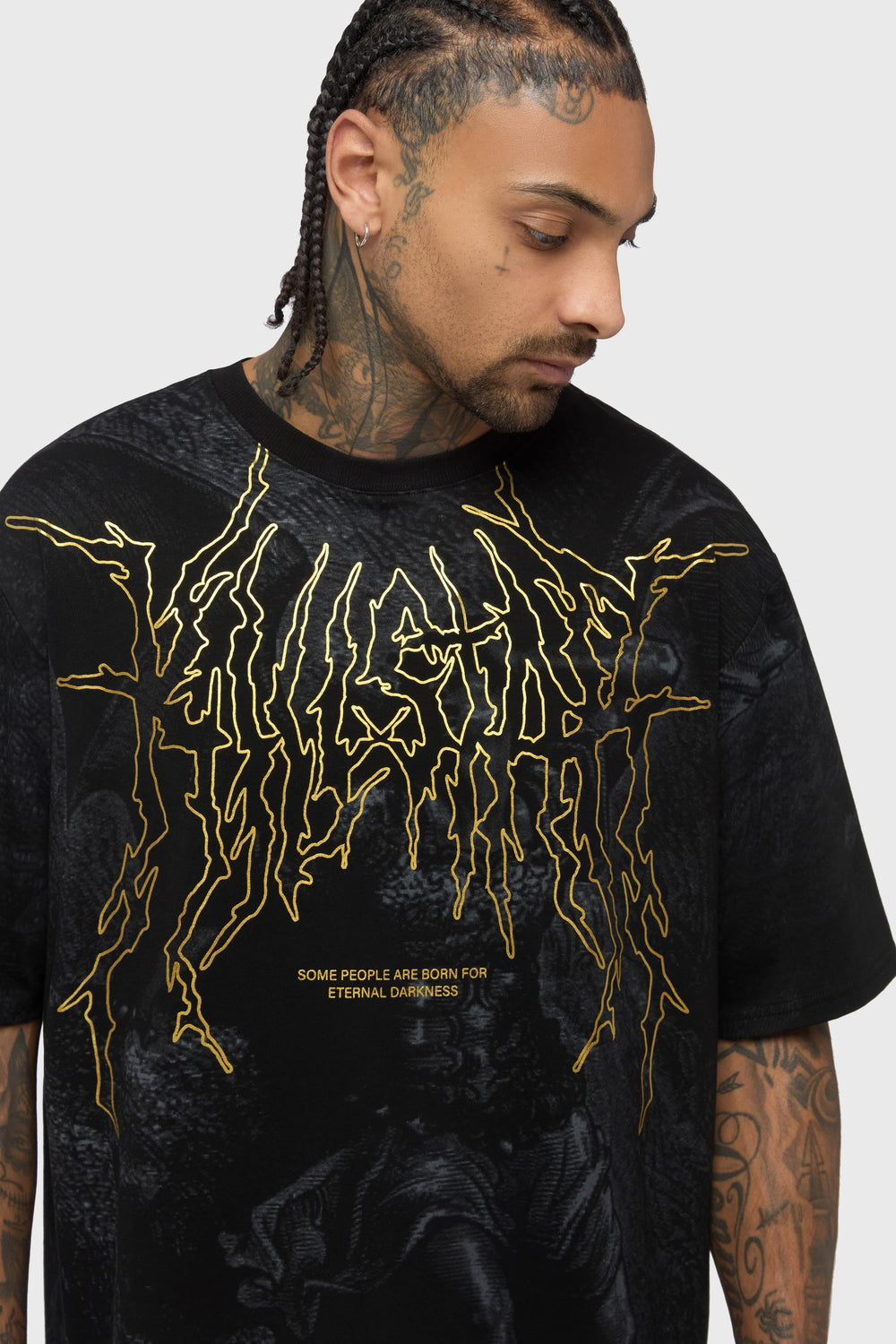 Noir Relic Oversized T Shirt Killstar