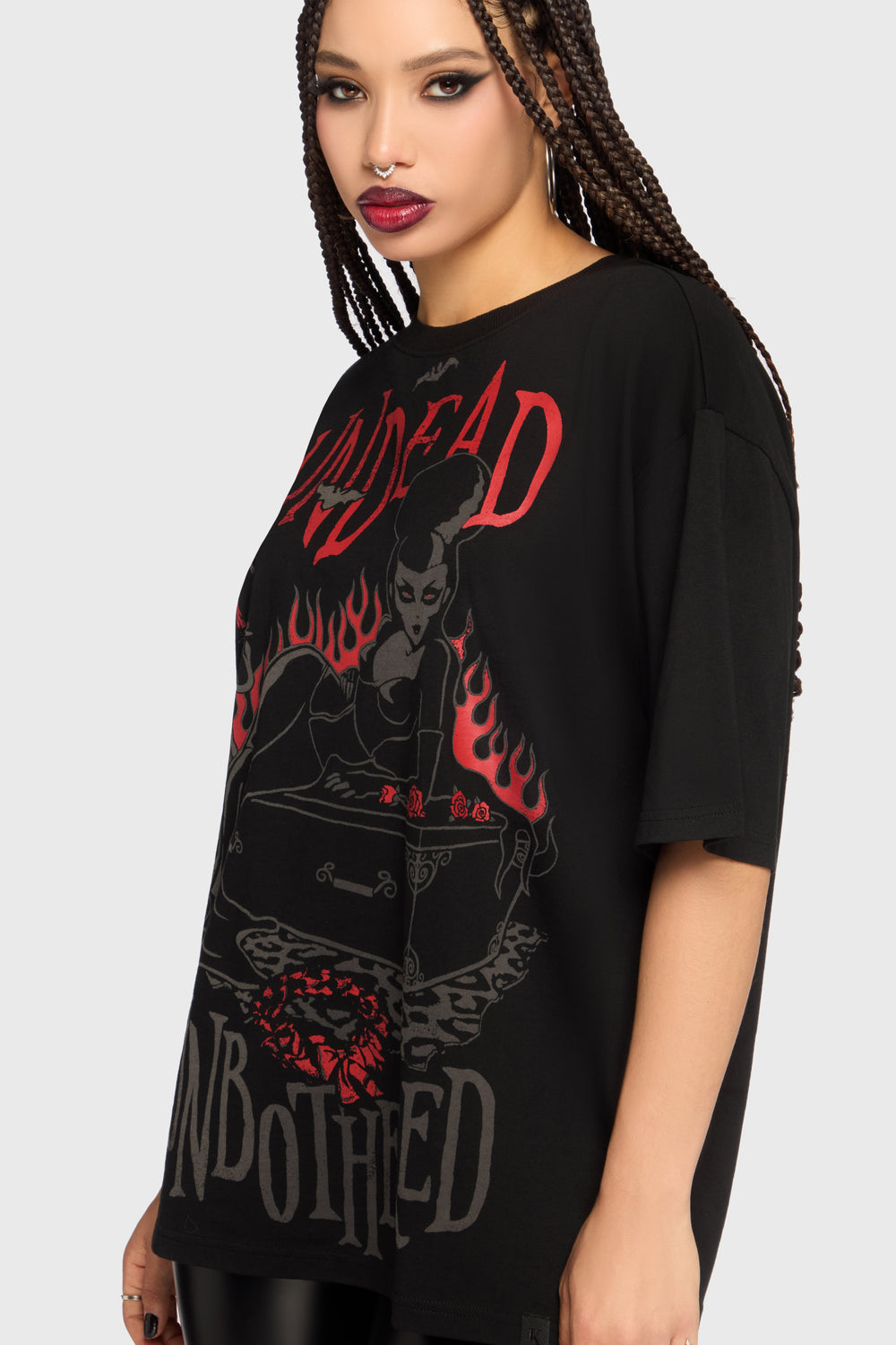 Undead & Unbothered Boxy T Shirt Killstar
