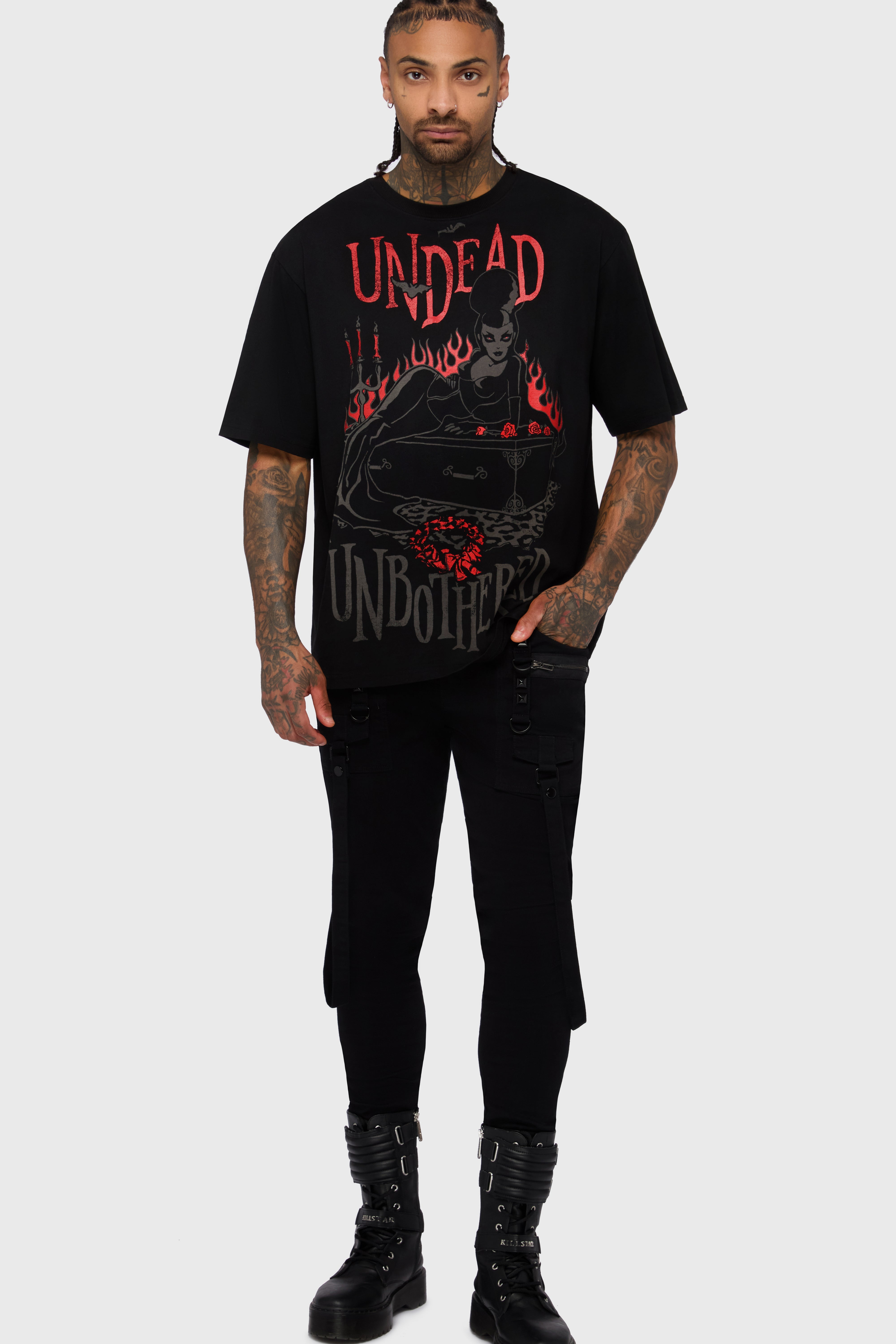 Undead & Unbothered Boxy T Shirt Killstar
