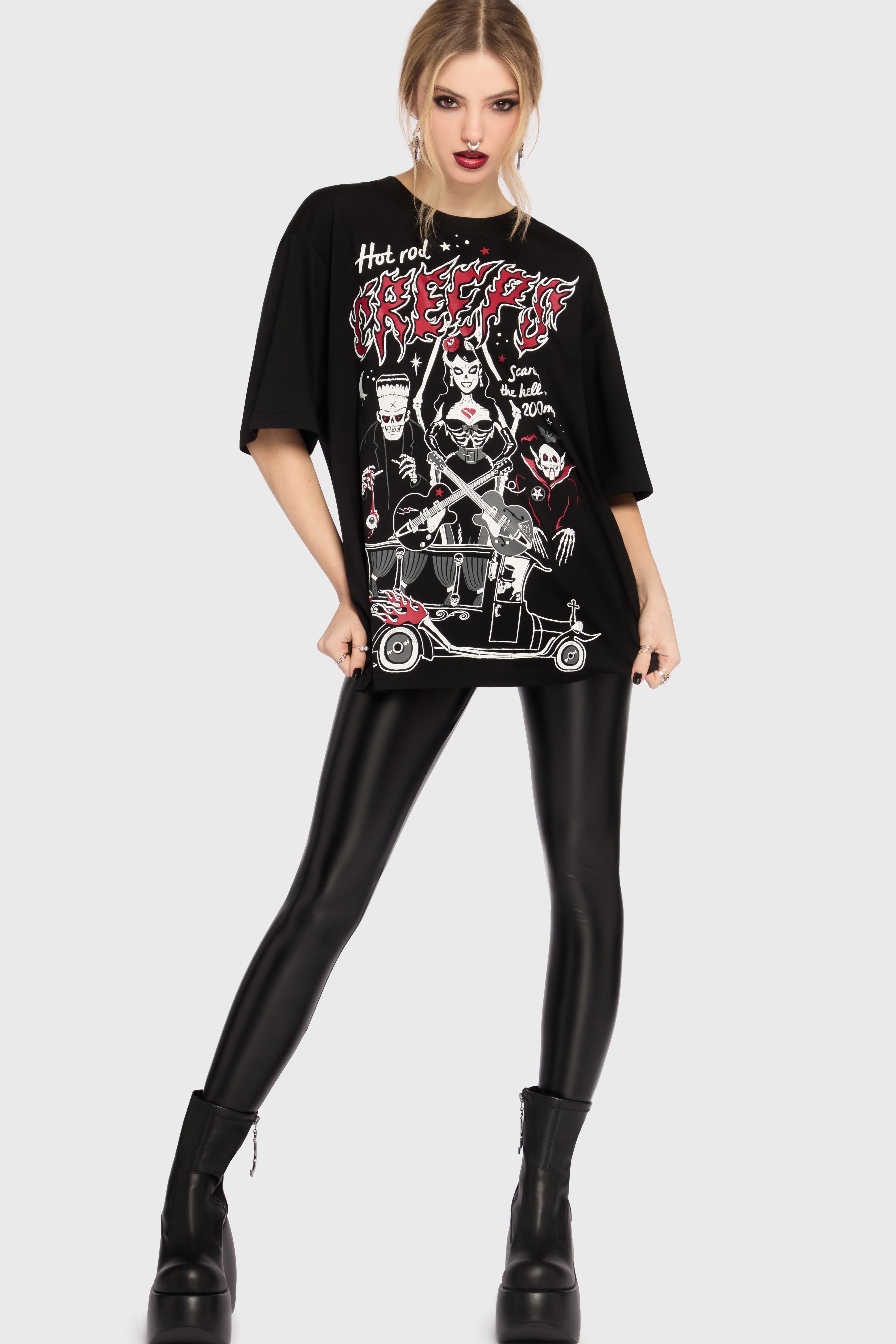 Scaring Hell Boxy T Shirt Killstar