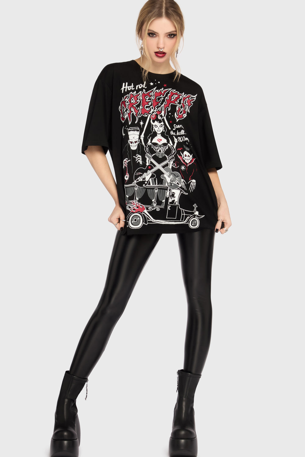 Scaring Hell Boxy T Shirt Killstar