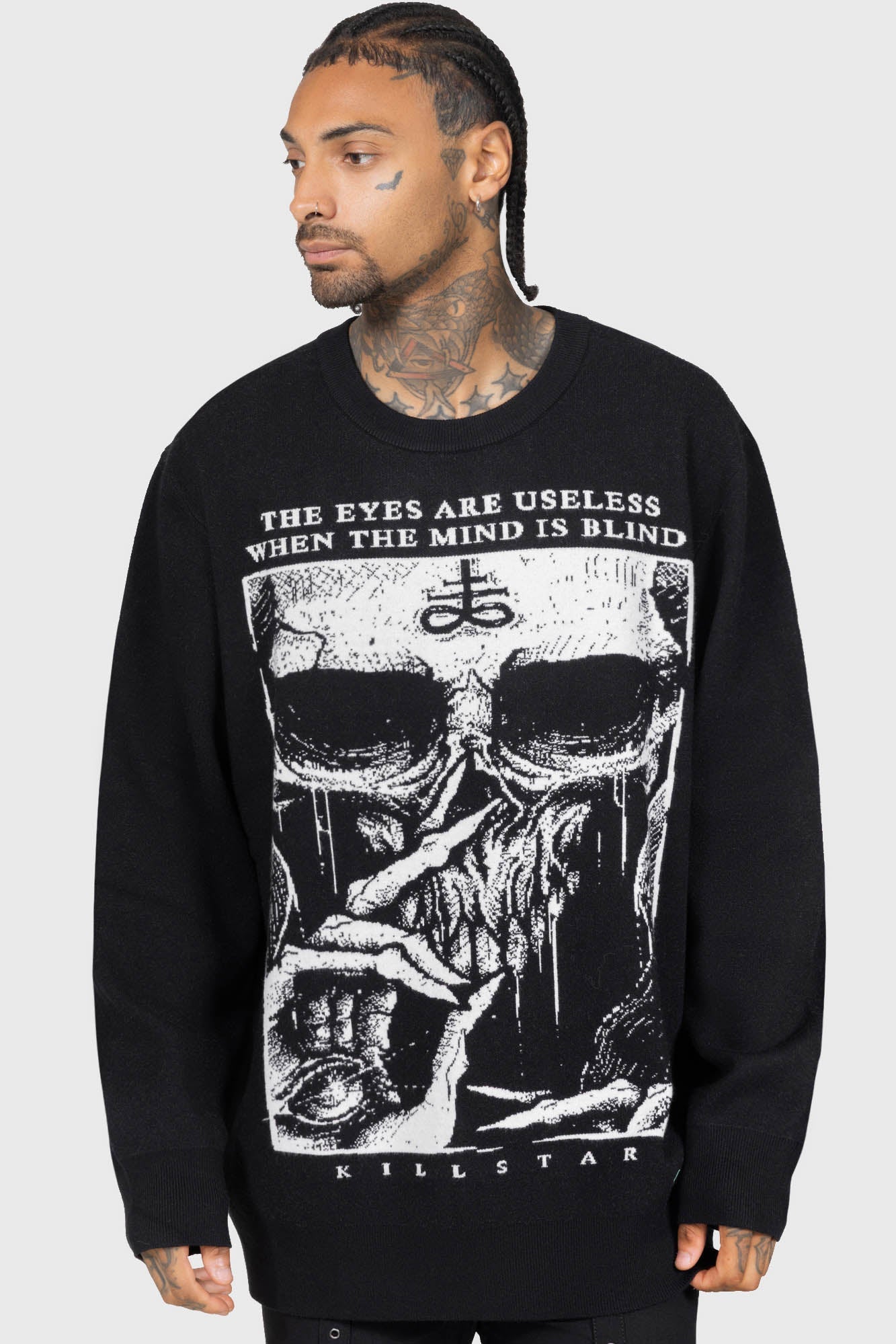 Blind Minds Knit Sweater Killstar