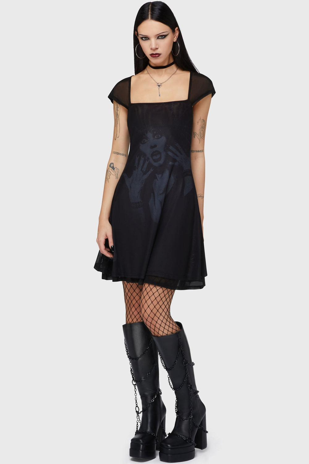 Mistress Of The Dark Skater Dress Killstar