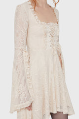 Killing Kisses Lace Maiden Dress [Ivory] Killstar