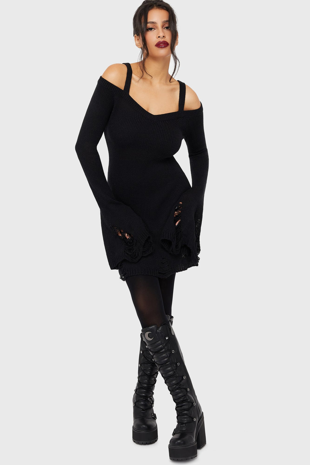 Night Widow Mini Dress Killstar