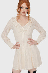 Cybele Lace Dress [Ivory] Killstar