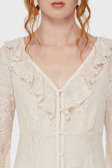 Cybele Lace Dress [Ivory] Killstar