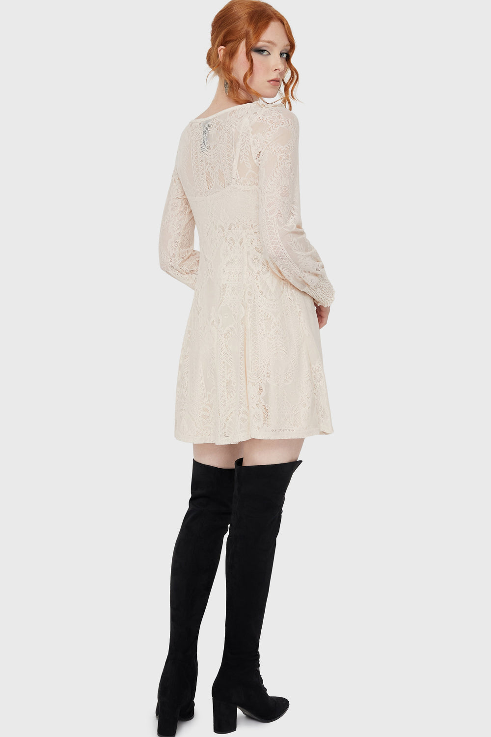 Cybele Lace Dress [Ivory] Killstar