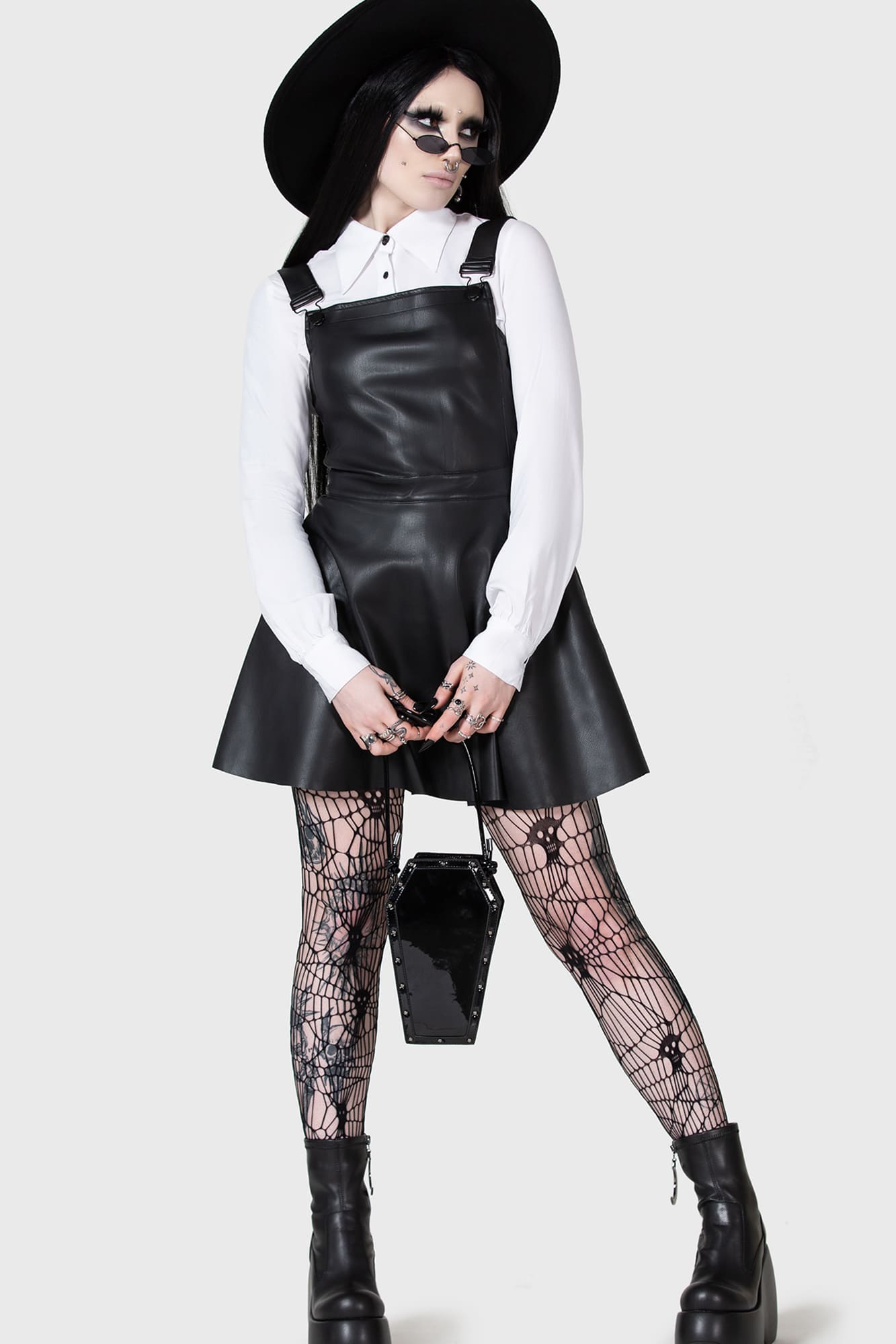 Neve Pinafore Dress Killstar
