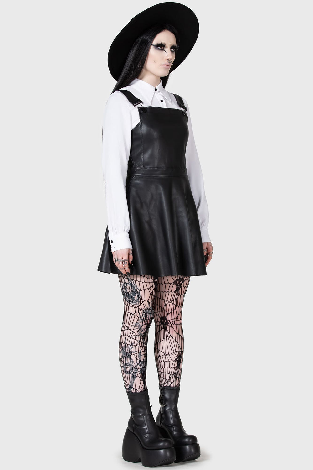 Neve Pinafore Dress Killstar