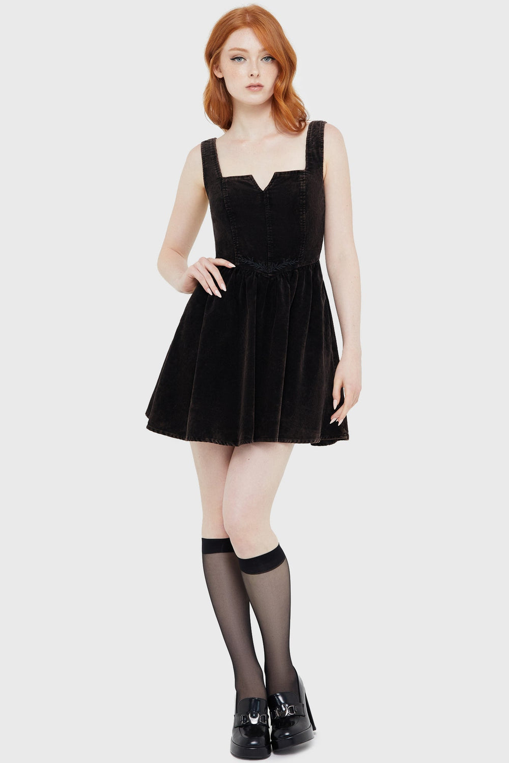 Elderroot Mini Dress [BROWN] Killstar