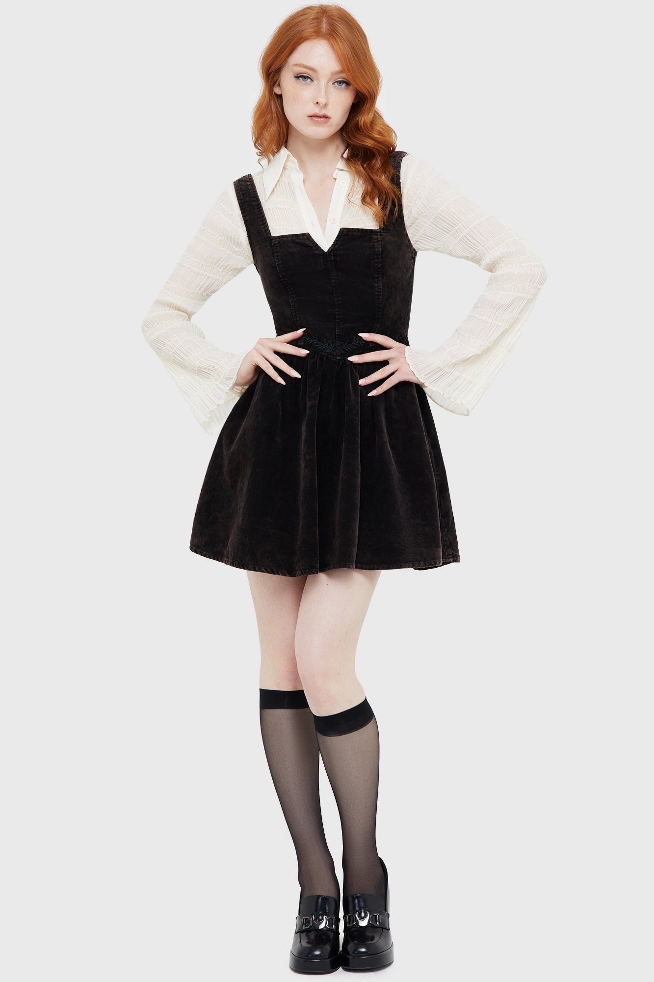 Elderroot Mini Dress [BROWN] Killstar