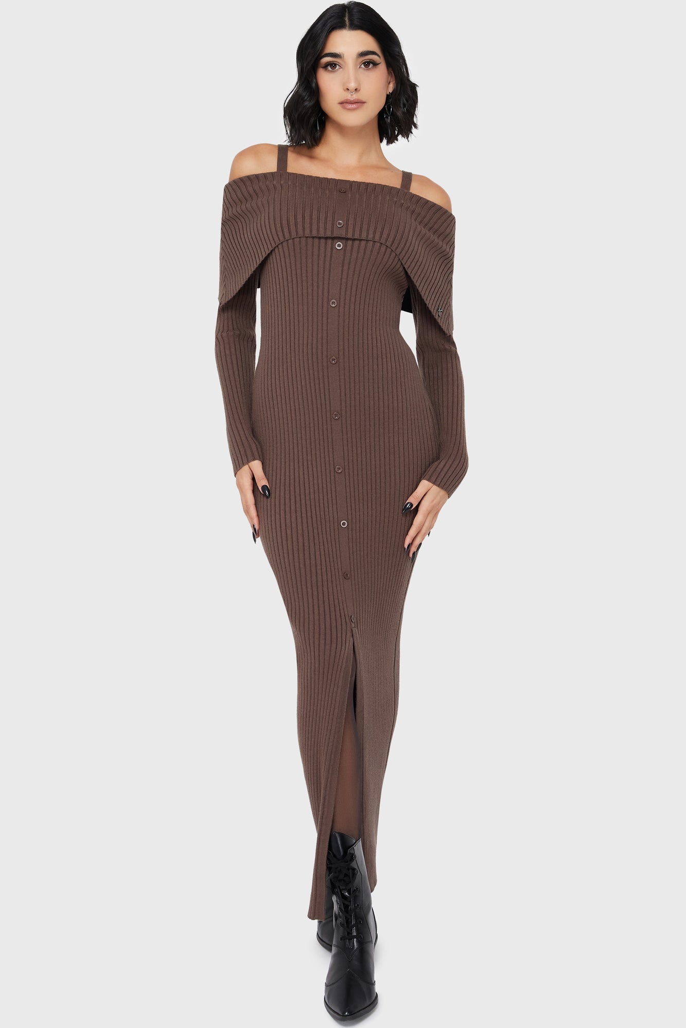 Dusk Empress Dress [Brown] Killstar