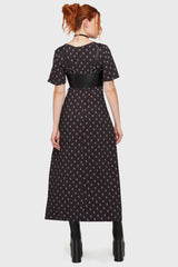 Boneyard Club Short Sleeve Maxi Dress Killstar