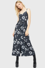 Cottage Chorus Maxi Dress [BLACK AND WHITE] Killstar