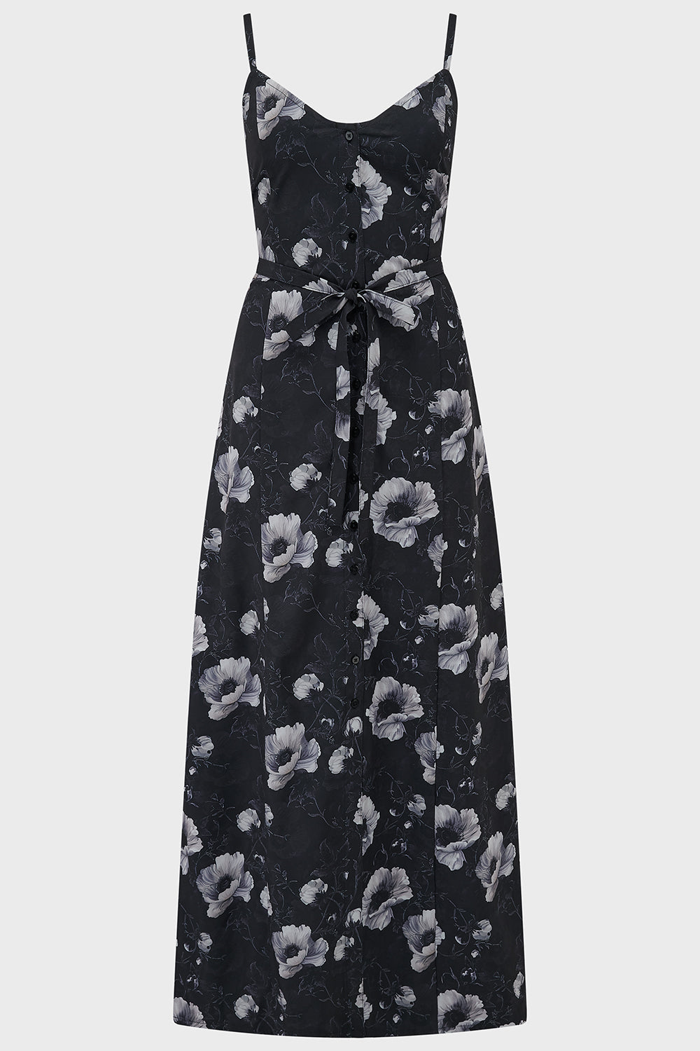 Cottage Chorus Maxi Dress [BLACK AND WHITE] Killstar