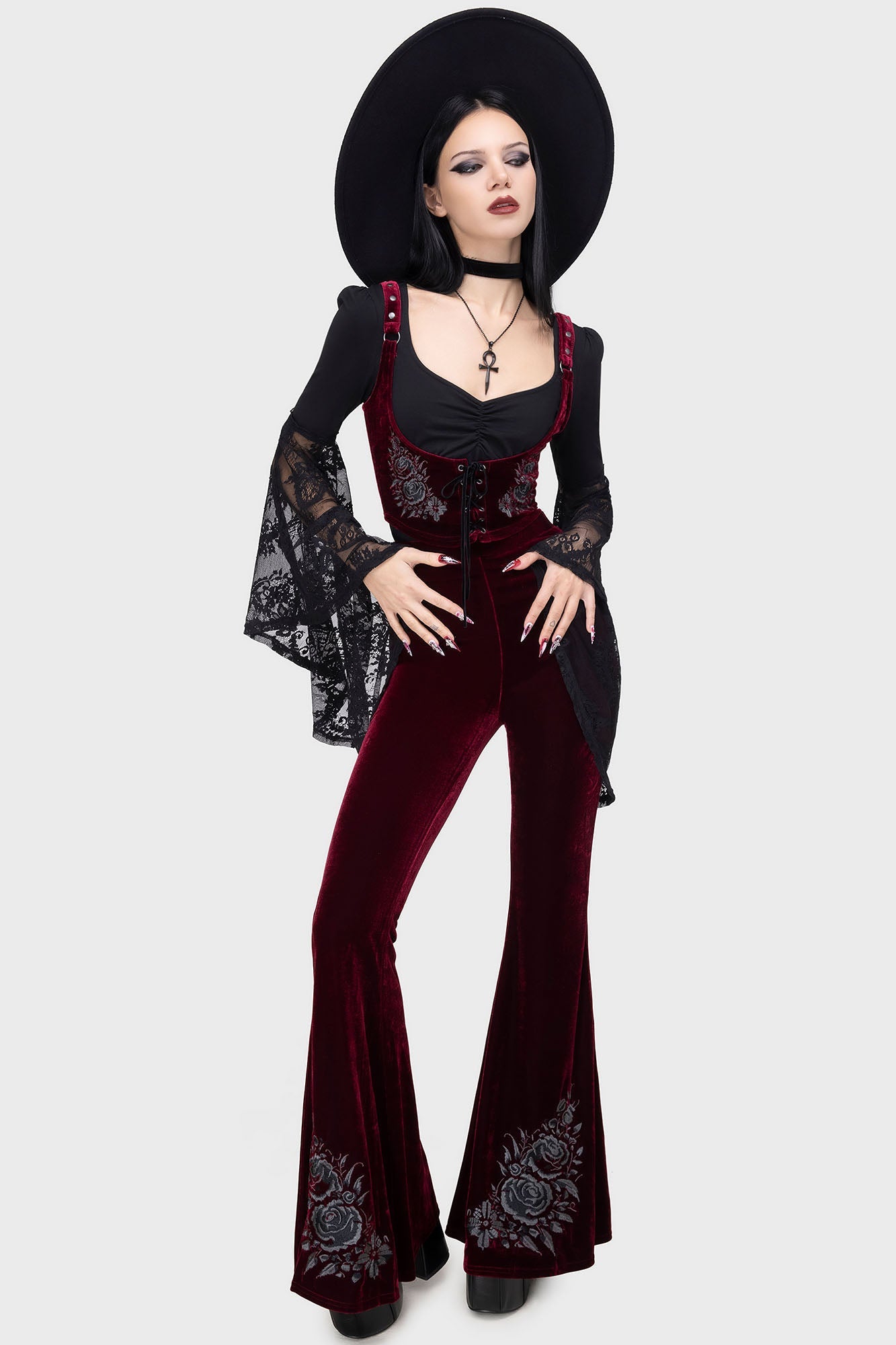 A Devil's Rose Underbust Corset Top Killstar